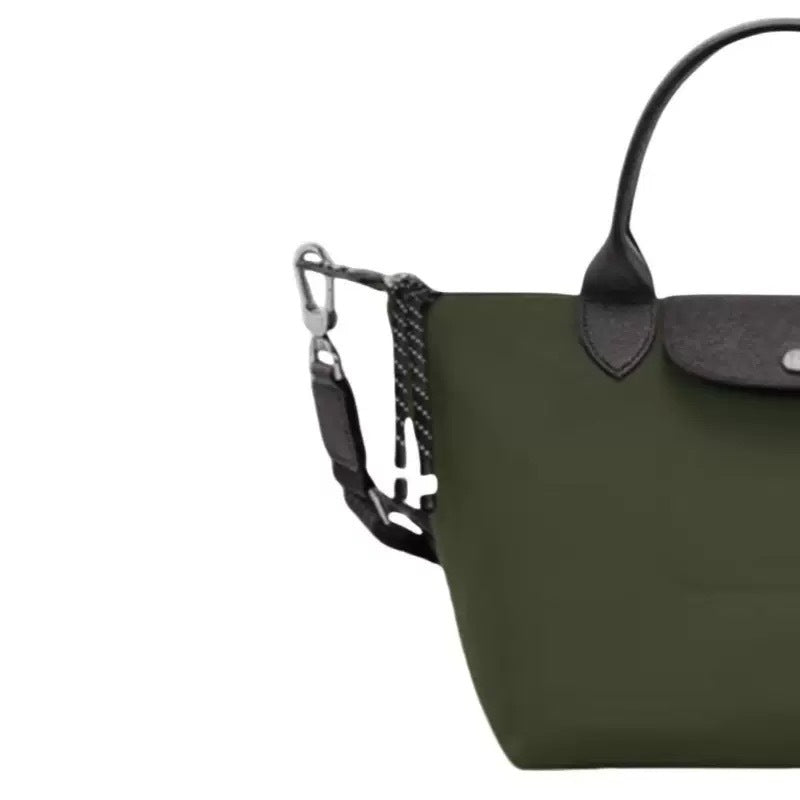 French Second Generation Twill Type Short Dumpling Portable Commuter Large Women's Handbag