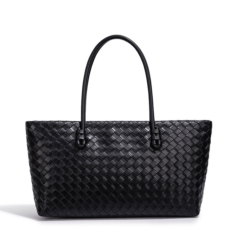 Women's Woven Pattern Fashion Large Capacity Totes Retro Bags