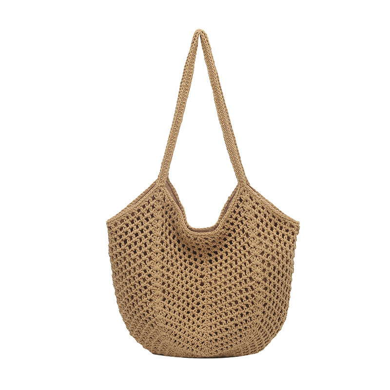 Women's Beach Vacation Style Straw Fashion Large Capacity Woven Women's Shoulder Bag