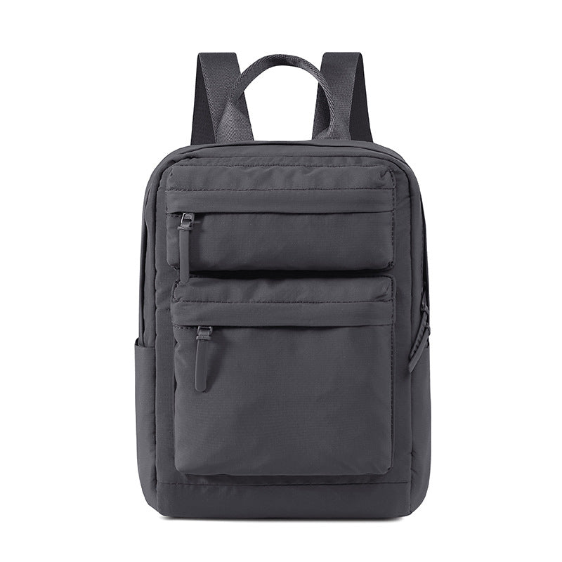 Capacity Pleated Solid Color Campus Computer Simple Junior Bags