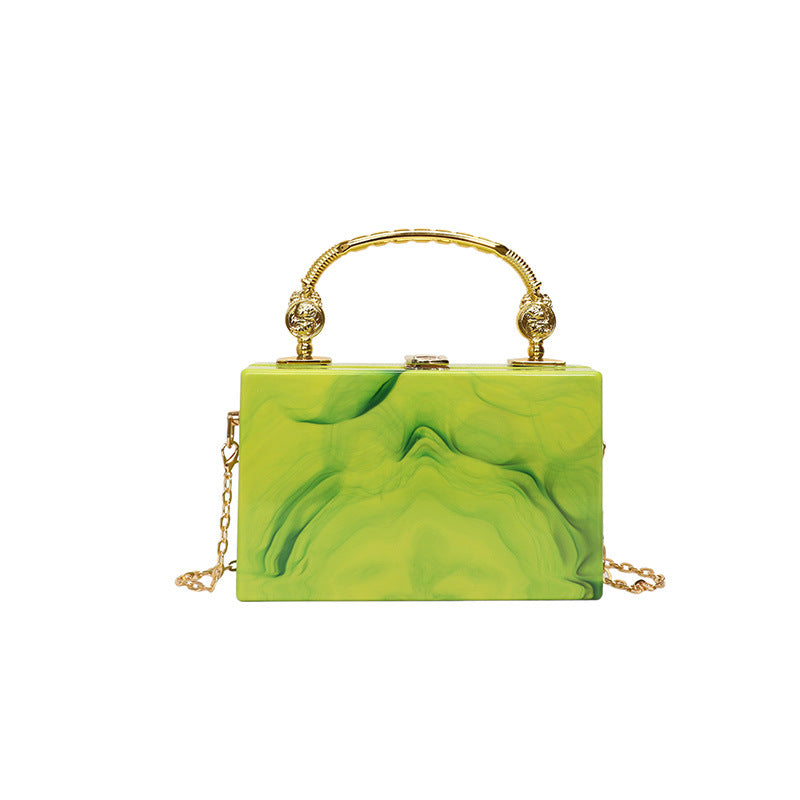Women's Acrylic Box Fashion Candy Color Dinner Women's Shoulder Bag
