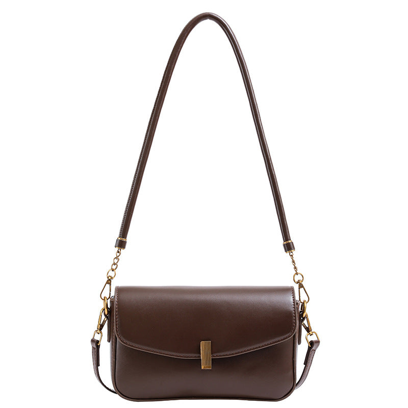 Women's Niche Golden Autumn Image Versatile Underarm Retro Women's Shoulder Bag