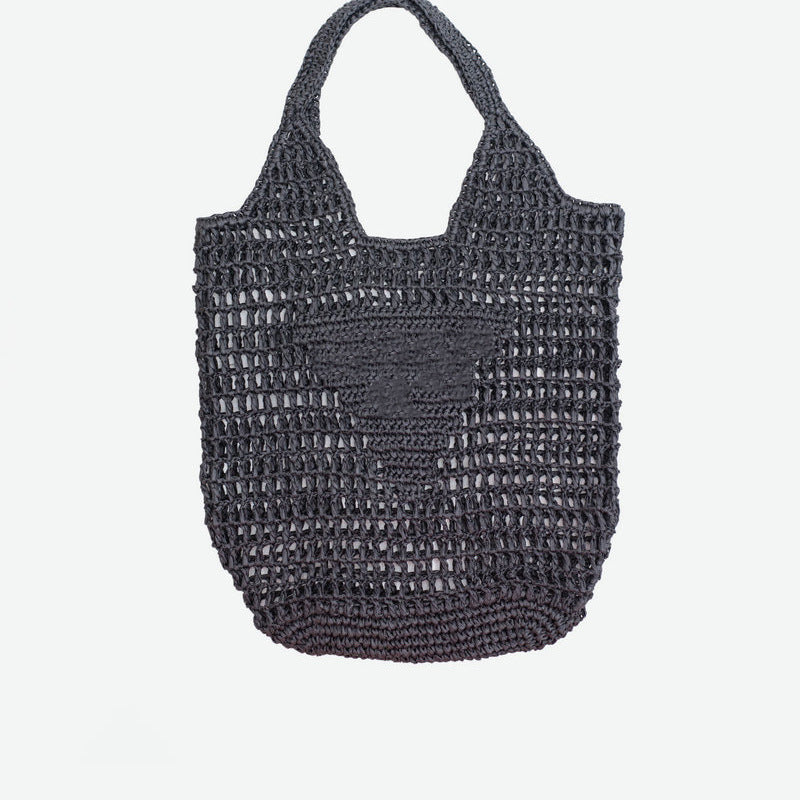 Woven Cotton String Net Pocket Holiday Handmade Women's Shoulder Bag