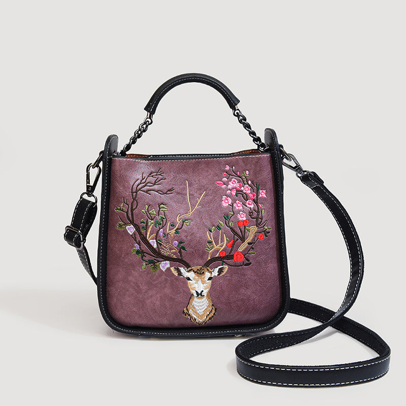 Embroidered Chinese Style Portable Elegant Mother Women's Shoulder Bag