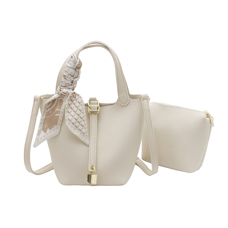 Lychee Pattern Vegetable Basket Trendy Simple Bucket Bag