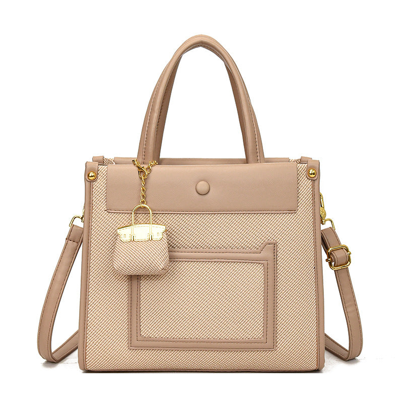 Commuter Temperament Wild Contrast Color Large Bags