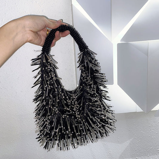 Rivet Tassel Motorcycle Fashion Beaded Refined Bags