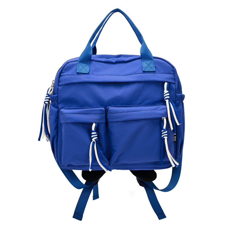Women's & Men's Simple Design Sense Commuter Double Fashion Leisure Backpack
