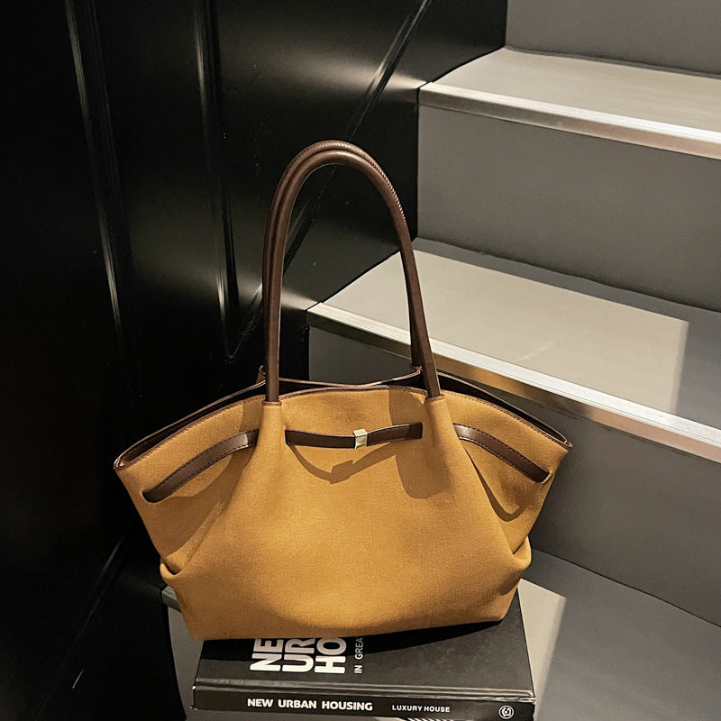 Female Frosted Stylish Textured High Grade Veet Commuting Idle Style Bags