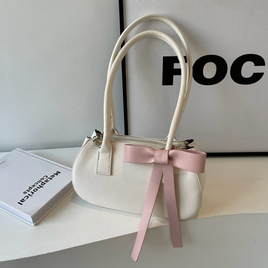 Women's Korean Style Popular Design Bow Underarm Bags