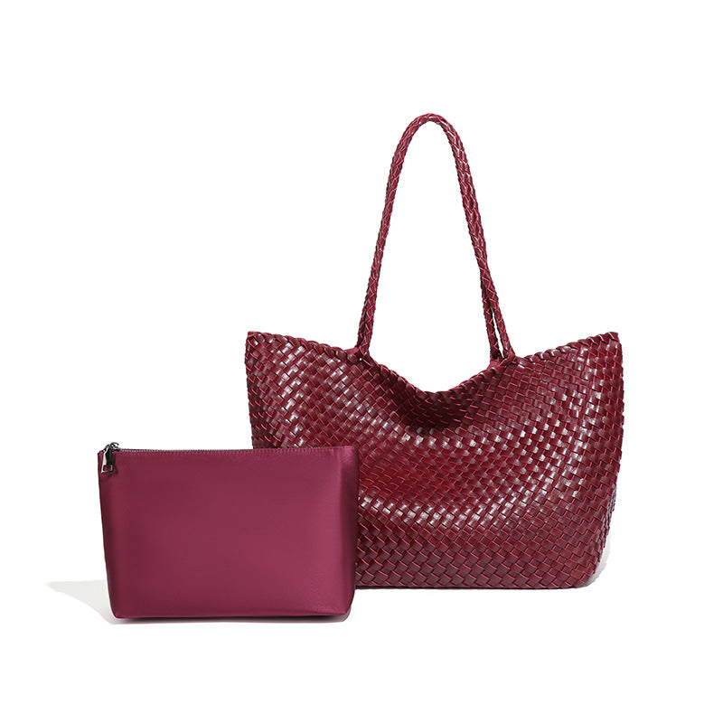 Fresh Woven Artistic Large Capacity Shopping Bags