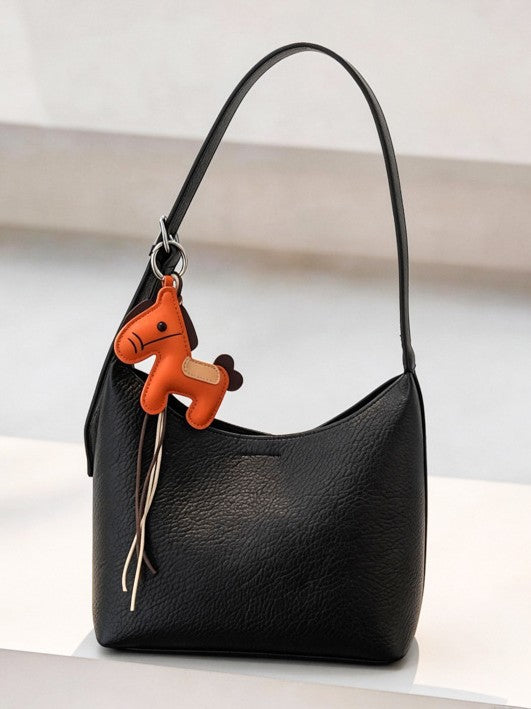 New Women's Cowhide Hand Holding Pillow Underarm Bag