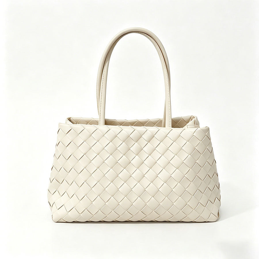 Women's Fashion High Sense Woven Simple Large Capacity Tote Bag