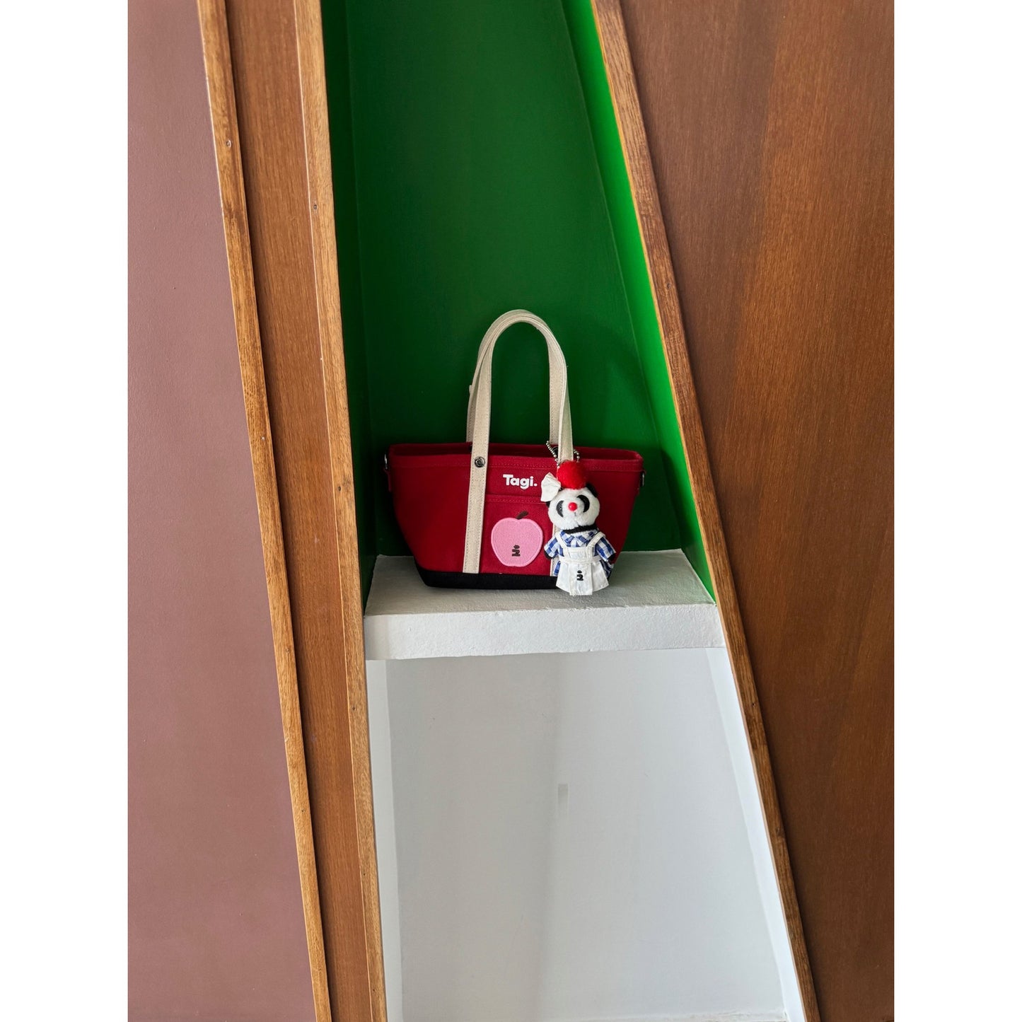 Imagine Apple Color Matching Canvas Portable Tote Bag