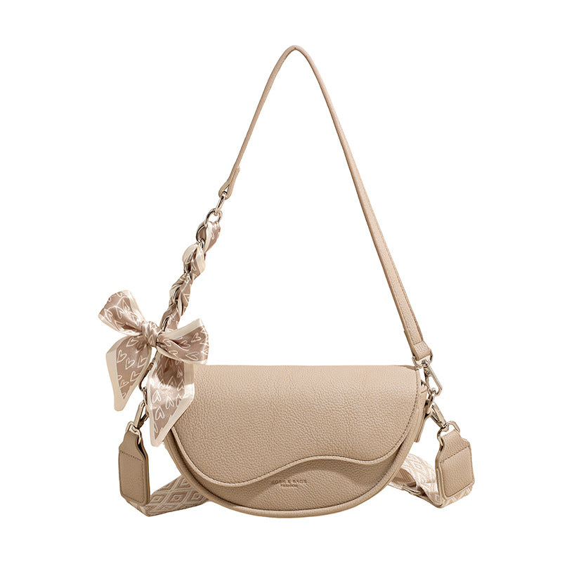 Women's Taro Purple Lace Bow Chain Commuter Bags