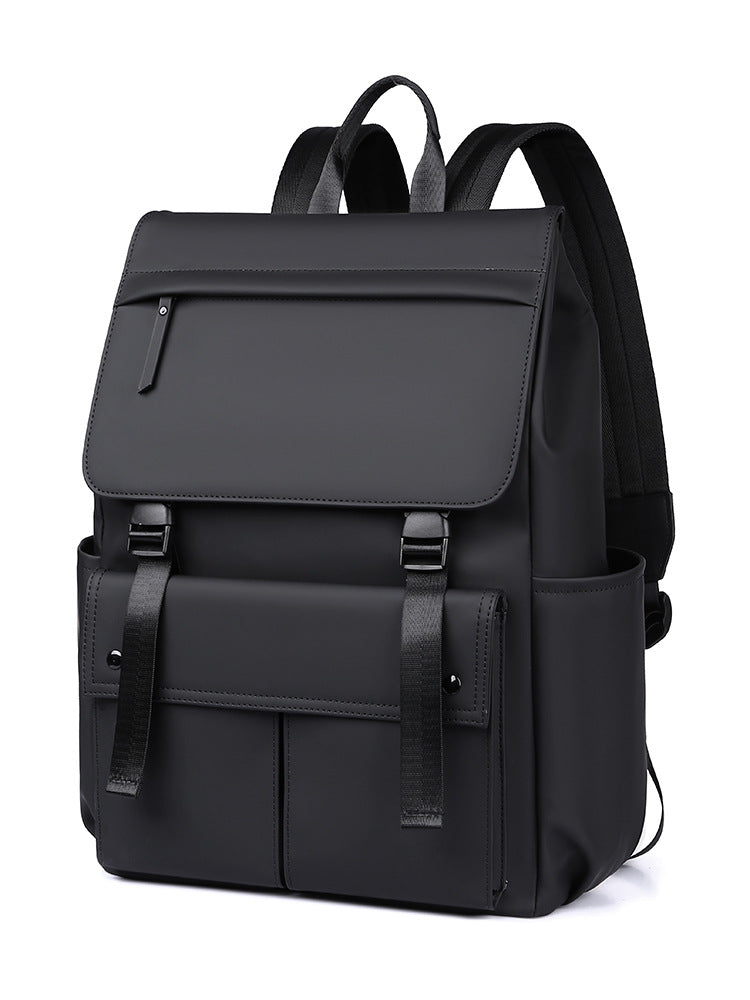 Men's Double Computer Business Commuter Korean Style Derm Leisure Backpack