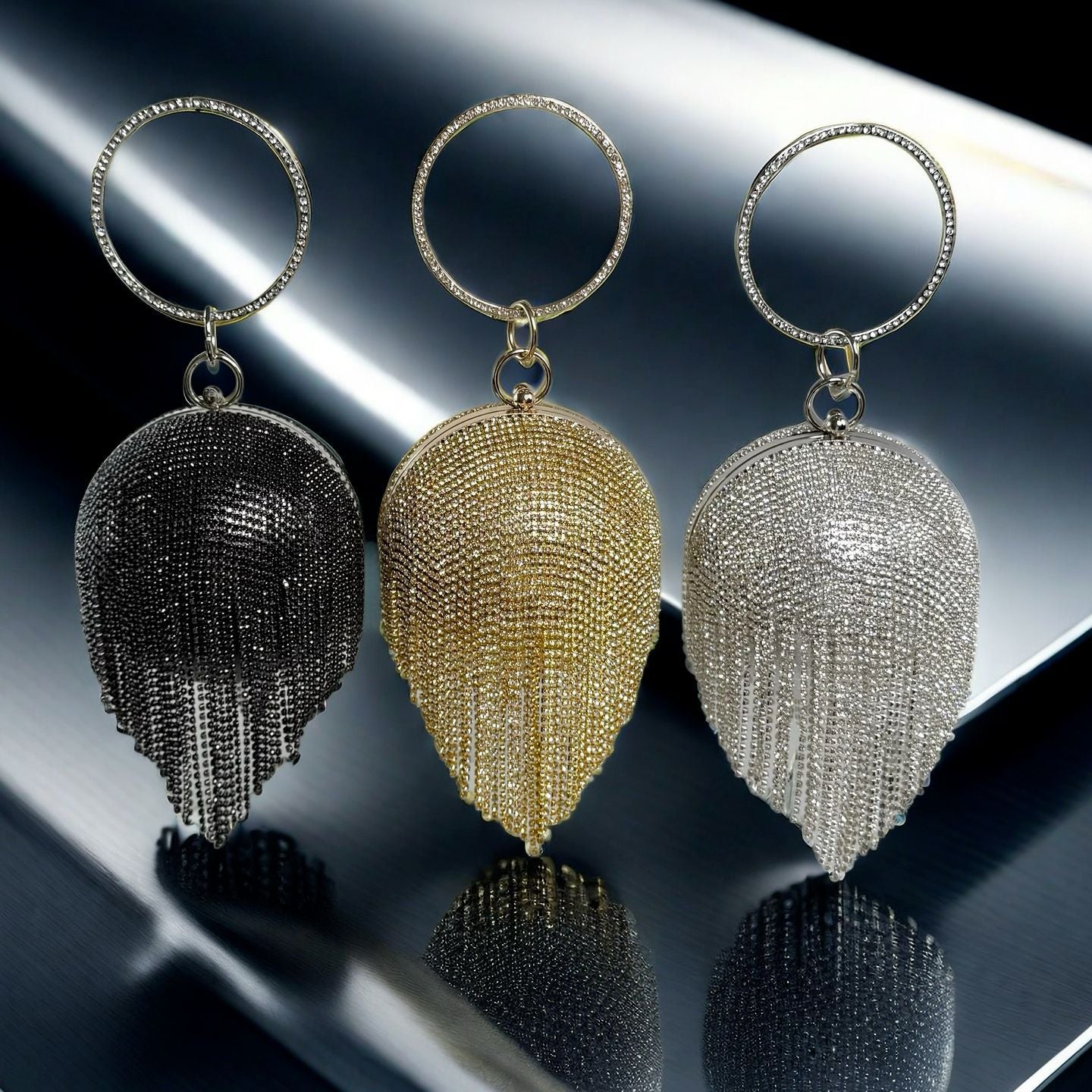 Girly Style Clutch Shiny Party Diamond Wedding Sparkling Glittering Bags