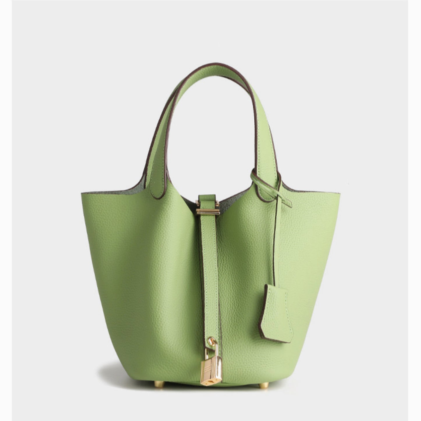 Women's Genuine Leather First Layer Cowhide Vegetable Basket Commute Women's Handbag