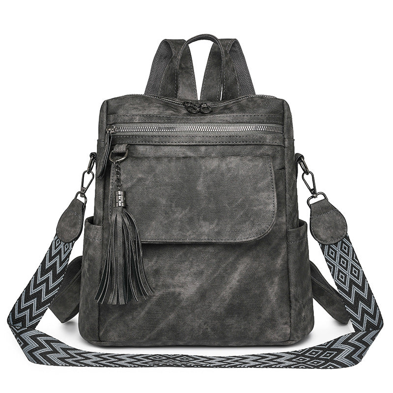 Women's Spring Fashion Retro Large Capacity Women's Backpack