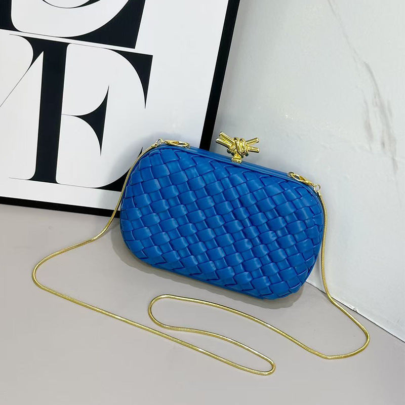 Women's Hand-woven Metal Chain Light Luxury Banquet Women's Shoulder Bag