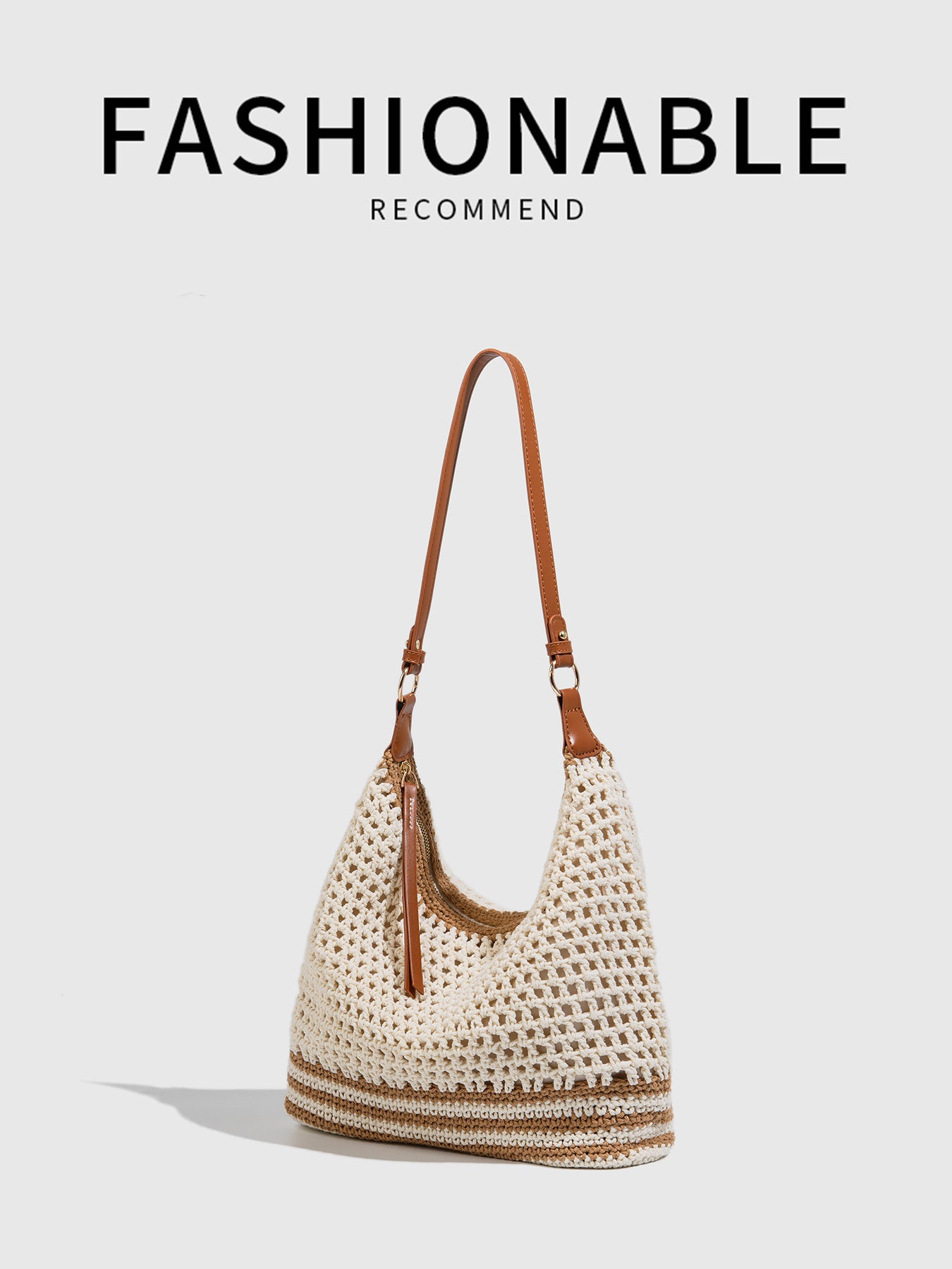 Artistic Woven Summer Seaside Vacation Beach Large Tote Bag