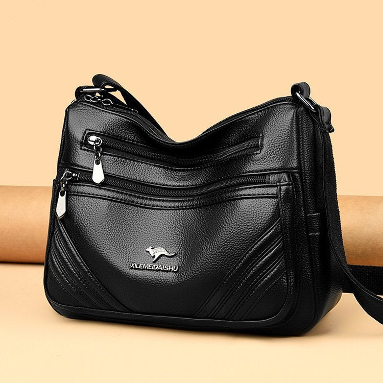 Mom Zipper Autumn Sewing Line Popular Women's Messenger Bag