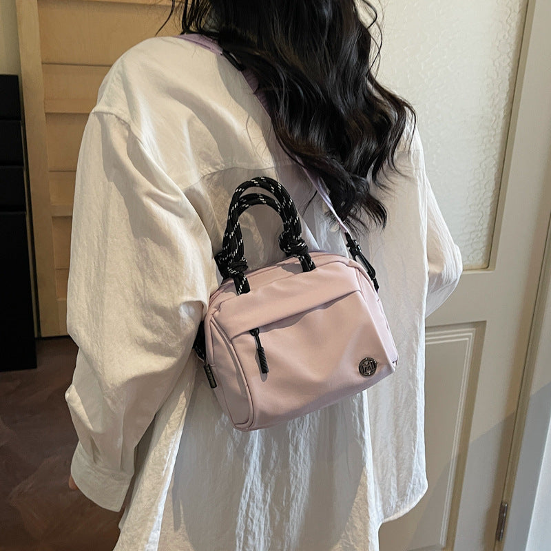 Women's Style Hand Leisure Commute Color Collision Bags