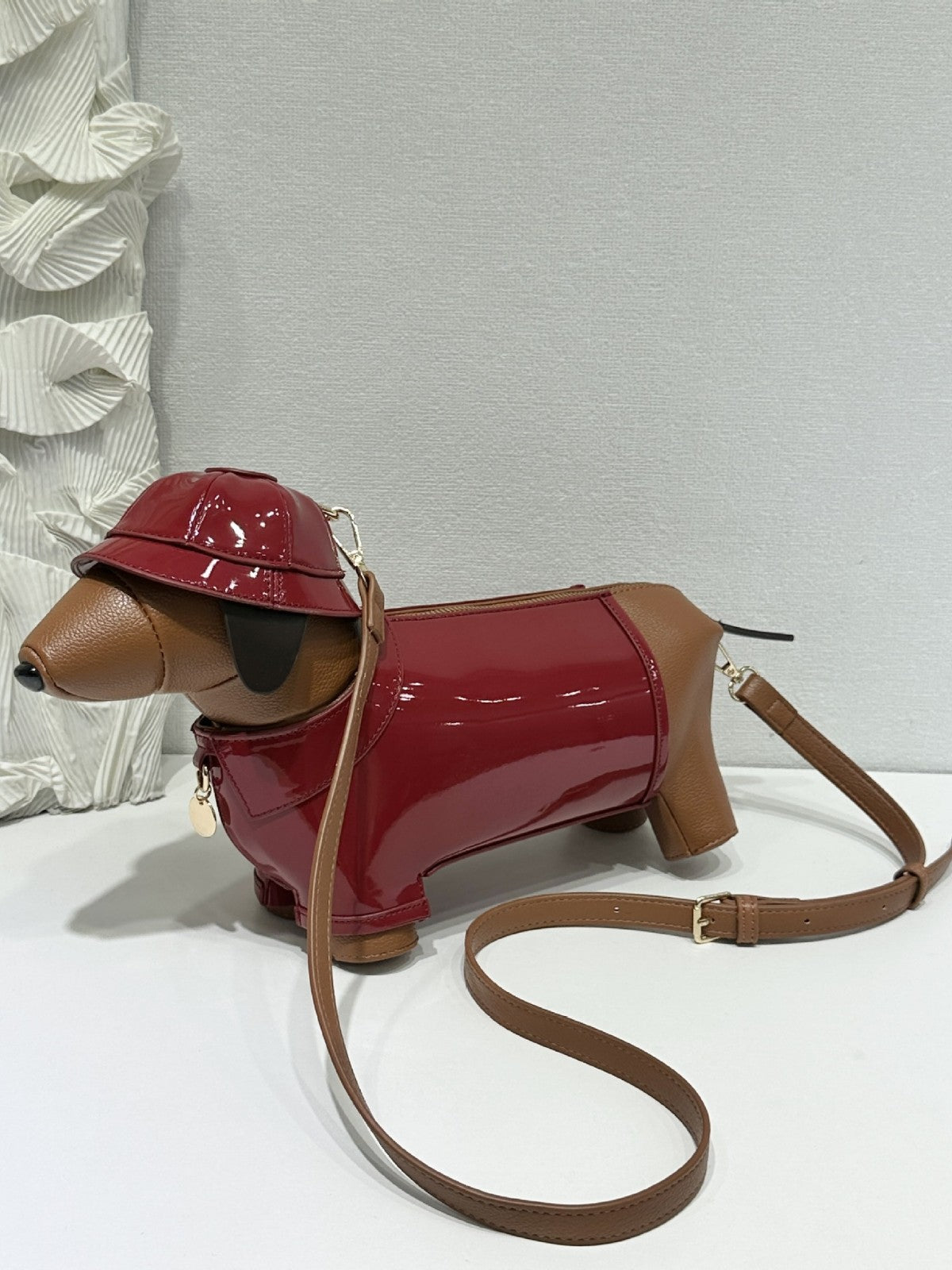 Cute Dog Female Personality Doll Animal Shoulder Bags