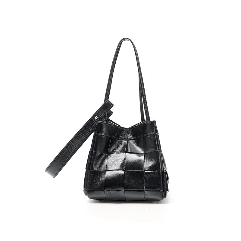 Women's Cowhide Hand-woven High-grade Genuine Leather Vegetable Women's Handbag