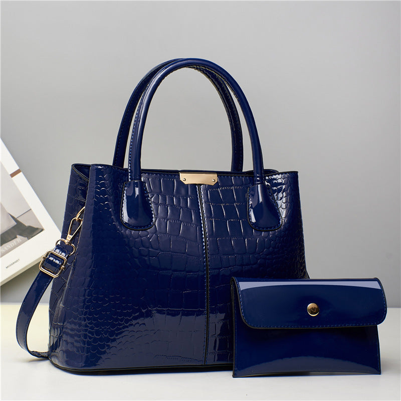 Comfortable Fashion Crocodile Pattern Single Female Handbags