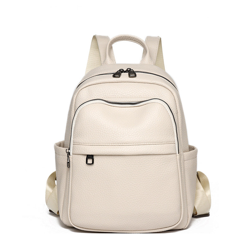 Women's High-grade Simple Fashion Soft Leather Commute Women's Backpack
