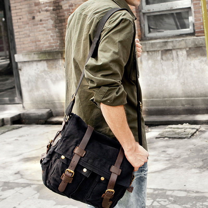 Men's Retro For Postman Fashionable Inch Computer Men's Messenger Bag