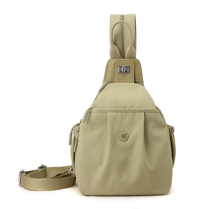 Trendy Female Lady Daily Commuter Slanted Leisure Backpack