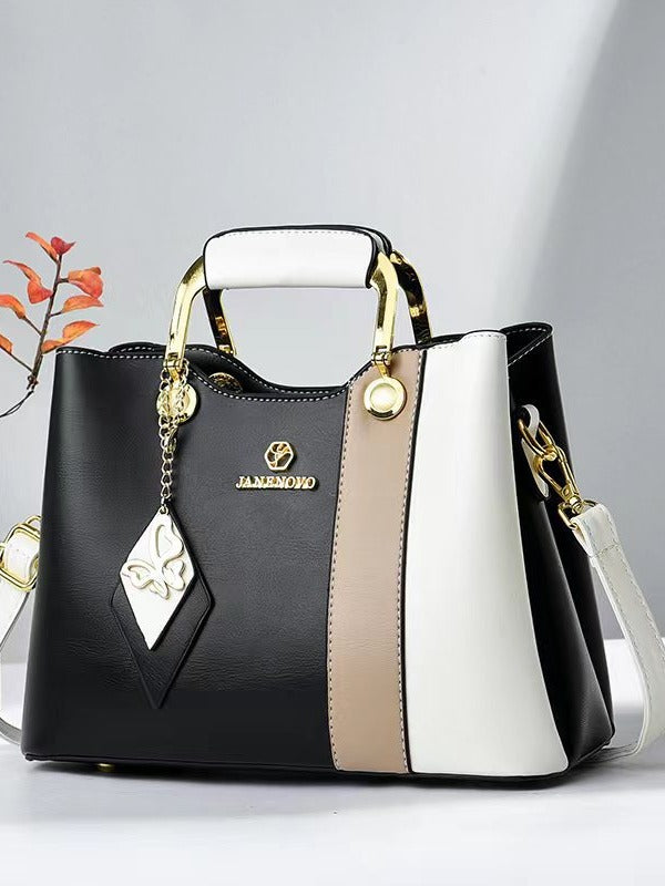 Women's Fashion Color Contrast Elegant Mother Handbags