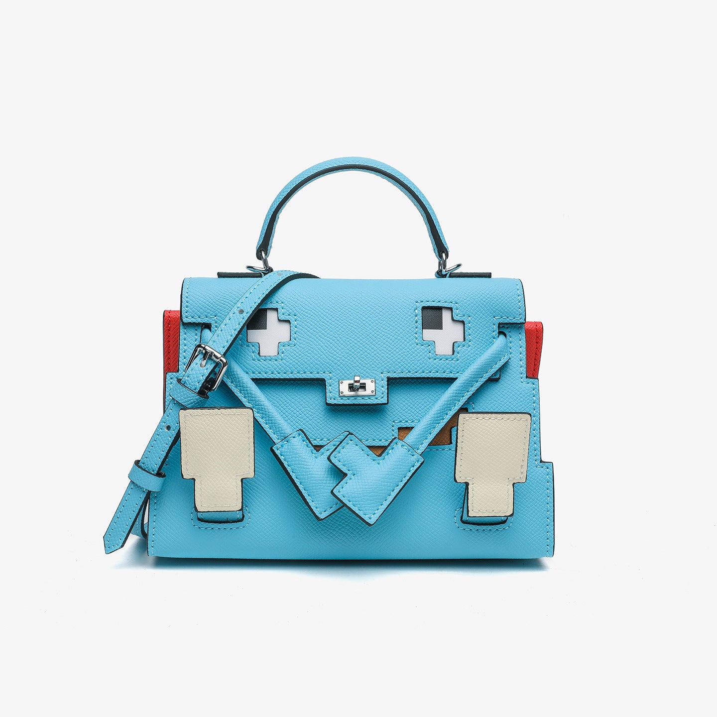 Women's Leather Mosaic Kelly Monster For Handbags