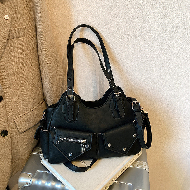 Women's Locomotive Style Trendy Cool Portable Large Bags