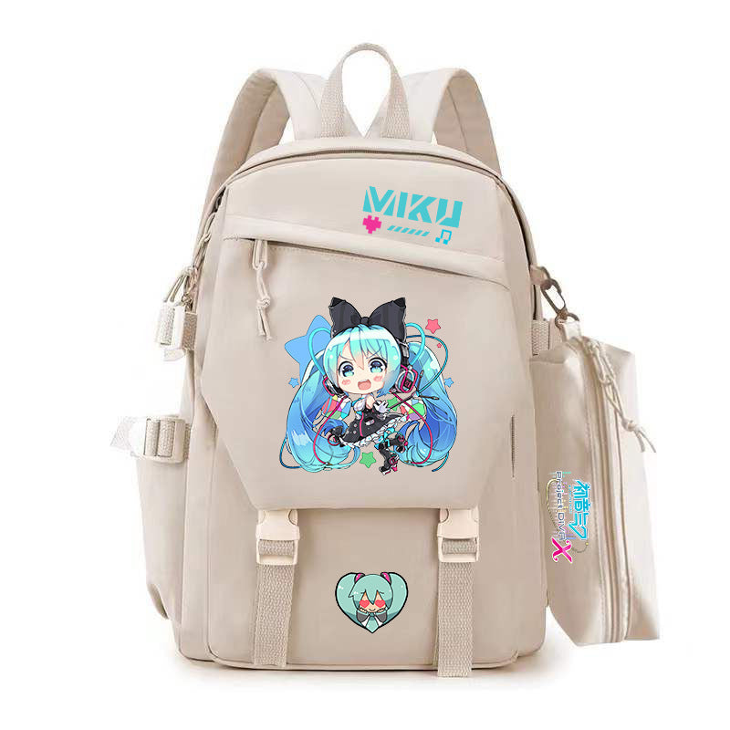 Women's & Men's Cartoon Two-dimensional Junior High Large Capacity Leisure Backpack