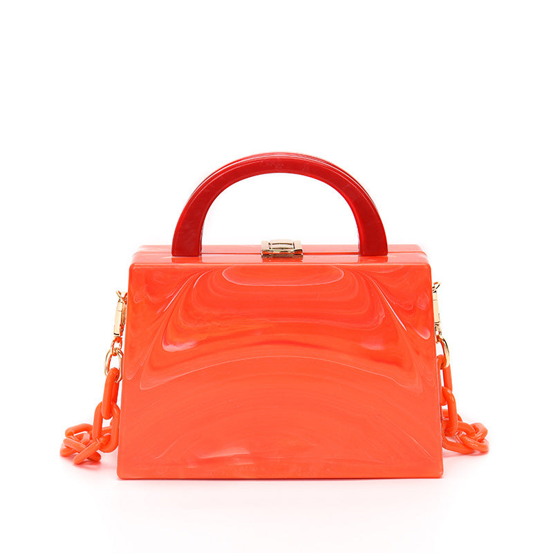 Women's Autumn Acrylic Chain Plastic Western Style Women's Handbag