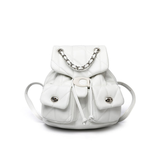 Slouchy Classic Style Rhombus Drawstring Chain Bags