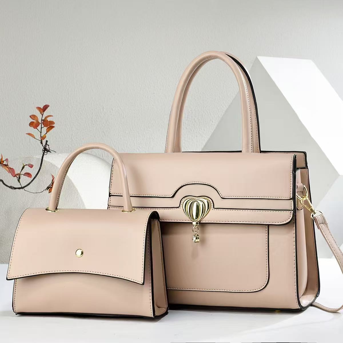 Elegant Retro Two-piece Set Large Capacity Underarm Bag