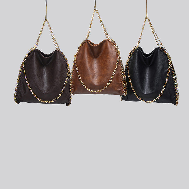Women's Versatile Fashion Foldable Retro Simple Women's Shoulder Bag
