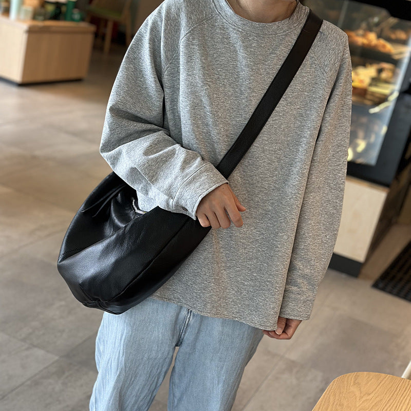 Women's Leather Big Large Capacity Totes Soft Women's Messenger Bag