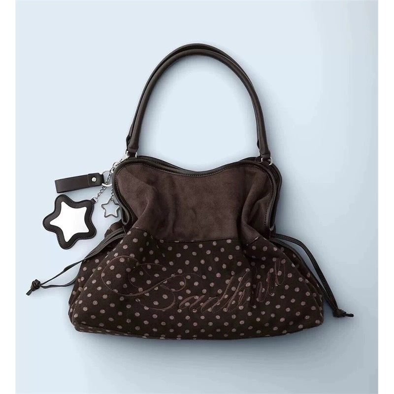 Leopard Print Dessert Millennium Cool Sweet Wind Drawstring Tote Bag