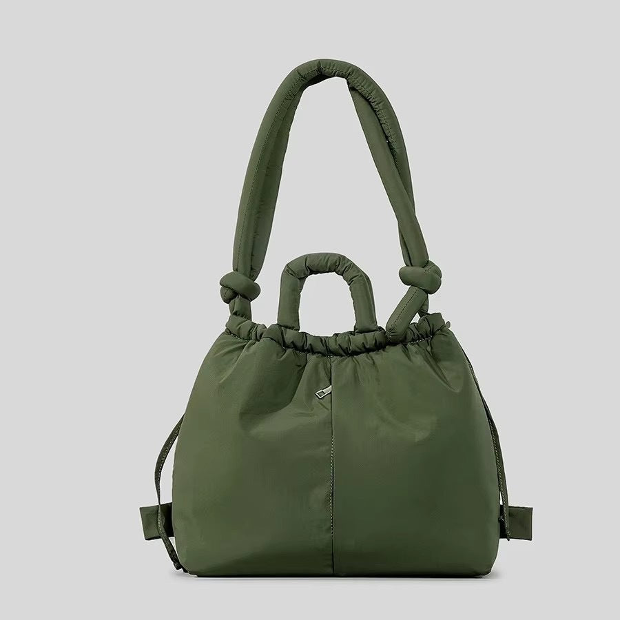 Women's Good Quality Nylon Cloth Drawstring Large Capacity Tote Bag
