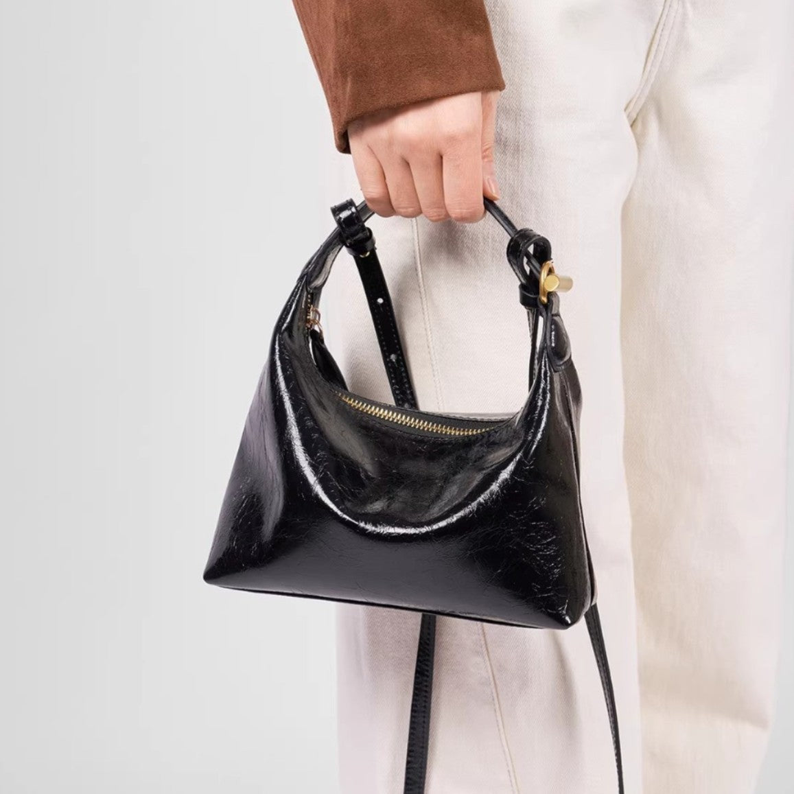 Minority Fashion Early Spring Cowhide Underarm Portable Women's Handbag