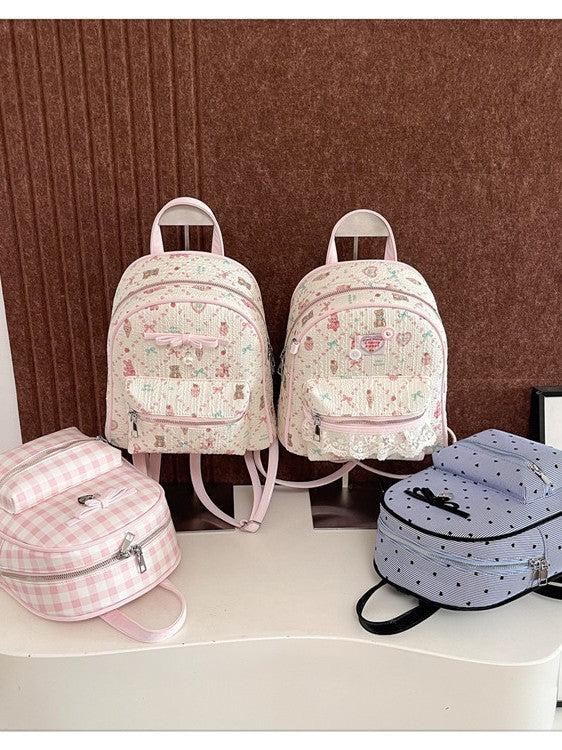 Women's Super Popular Fashion Bowknot Portable Versatile Women's Backpack