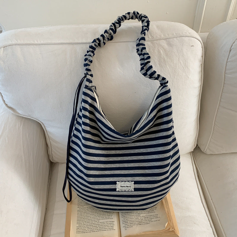 Women's Korean Style Large Capacity Underarm Spring Canvas Bags