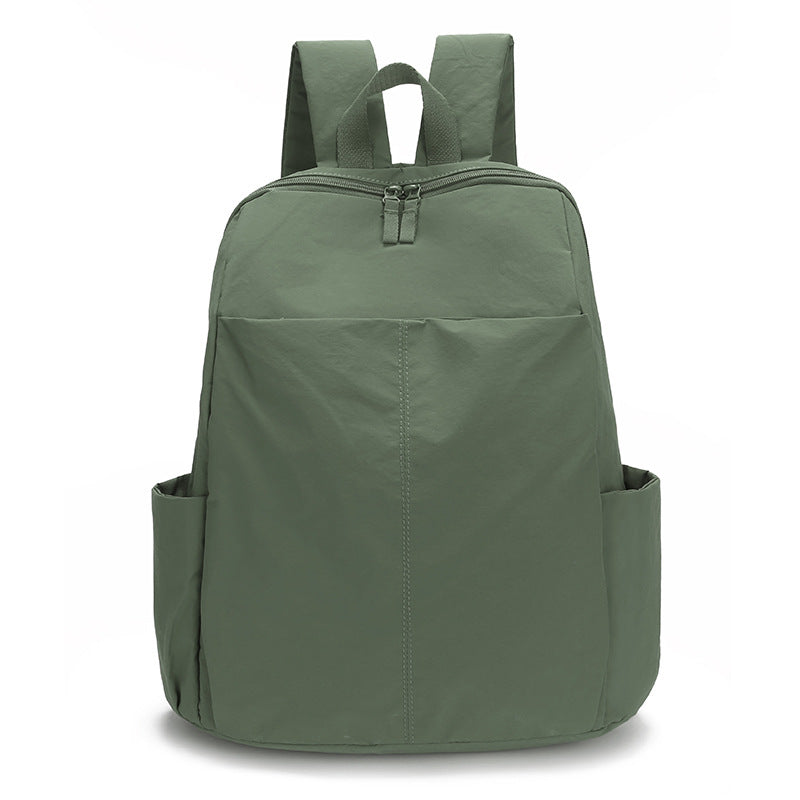 Women's & Men's Solid Color Large Capacity Spring Lightweight Leisure Backpack