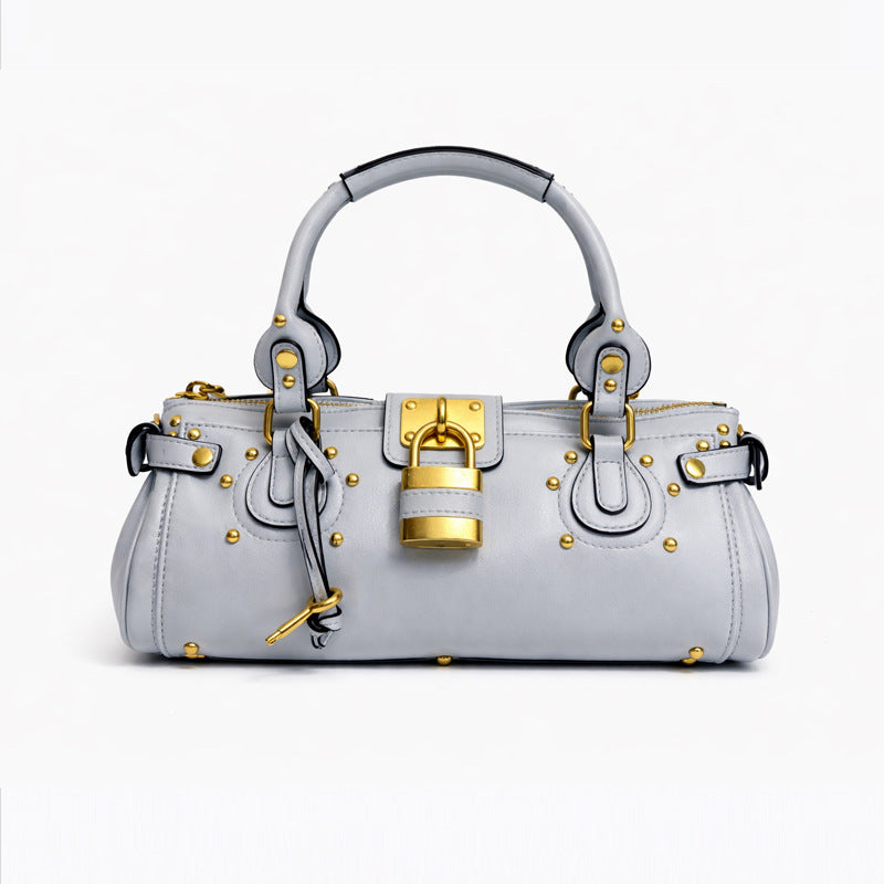 Women's Chinese Style Retro Easy Matching Chloe Paddington Rivet Pillow Bags