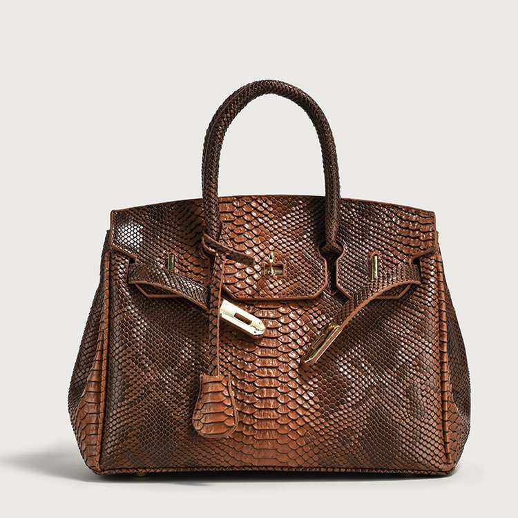 Women's Retro Snakeskin Pattern Kelly Trendy Large Women's Messenger Bag